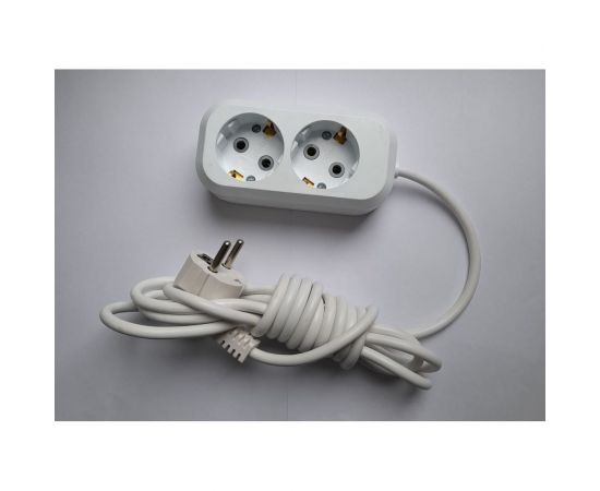 Сетевой удлинитель ПЕРЕСВЕТ+ с заземлением на 2 гнезда шнур ПВС 3*0,75- 3м 4620003920134 