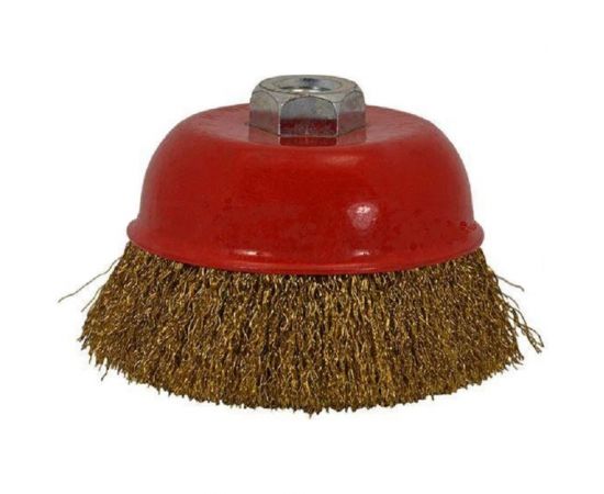 Щетка корщетка чашка YIDA 100 мм, М14, мягкая проволока TORGWIN T876603 