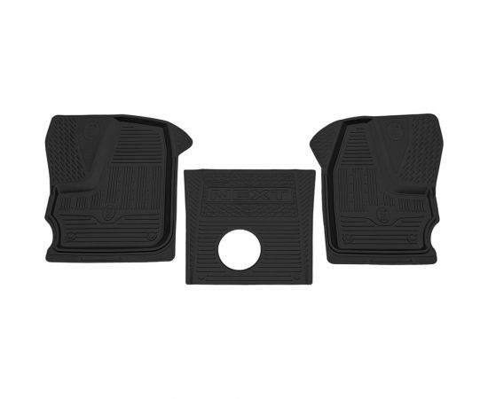 Салонный резиновый коврик REZKON черный для Газель Next 13-16 передний ряд сидений 1040005400 