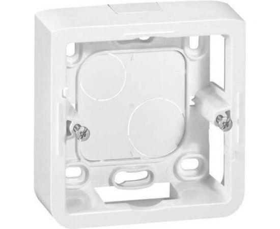 Накладная коробка Legrand Mos белая, 2 модуля, высота 40 мм 80281 