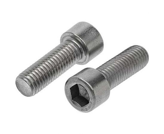 Нержавеющий винт с цилиндрической головкой KREPFIELD M8x25 мм, DIN 912, А2, внутренний шестигранник, полная резьба, 8 шт. 912A2ВИНТПР8Х25-8 