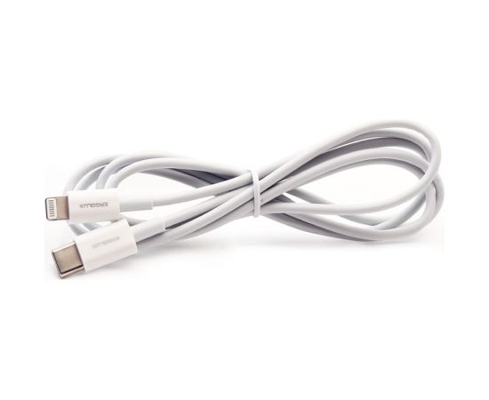 Кабель type c-lightning Ergolux Elx-cdc04-c01 3а, 1,2м, белый, зарядка+передача данных, коробка 15098 