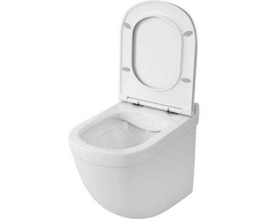 Подвесной унитаз Teymi Iva безободковый, сиденье микролифт T40601 ЦБ-00260332 