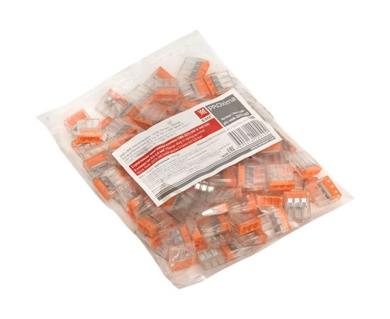 Строительно-монтажная клемма EKF СМК PROxima, 2273-243, 3 отверстия, 0.5-2.5мм2 plc-smk-2273-243 – изображение 2