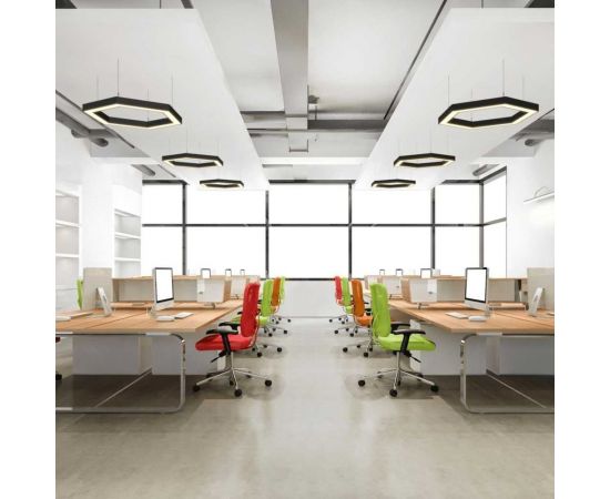 Шестиугольный светильник ООО Лидер 530x610x50 4000К 54W Черный М0000037866 – изображение 2