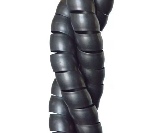 Спиральная пластиковая защита PARLMU SG-22-C11-k10 полипропилен, размер 22, выпуклая поверхность, цвет черный, длина 10 м PR0600300-10 – изображение 2