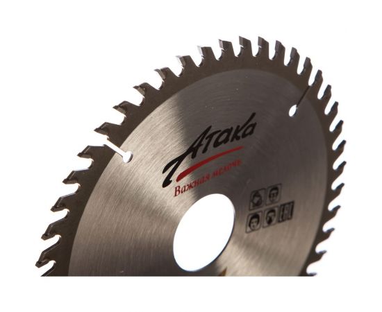 Диск пильный (160 мм; 48T; 32 мм) по ламинату и дсп профи АТАКА 8077990 – изображение 2