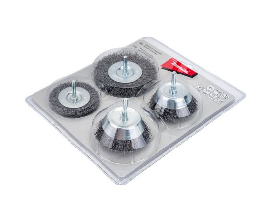 Набор щеток для дрели 4 шт. Makita D-65729 – изображение 3