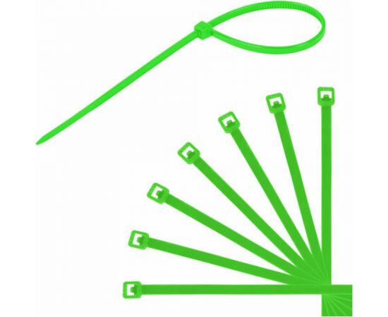 Нейлоновые сверхпрочные цветные стяжки (хомуты) в тубе SONNEN 2,5x200 мм, комплект 200 шт. 607925 – изображение 4