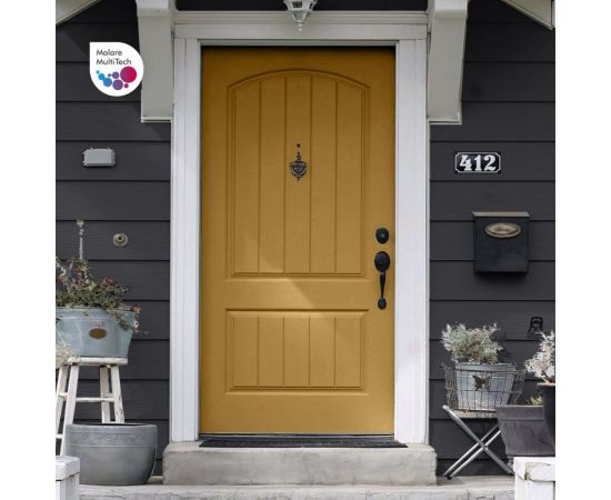 Краска MALARE для металлических заборов, матовый, графитово-серый(темный), 1,25 кг 2013932537009 – изображение 6