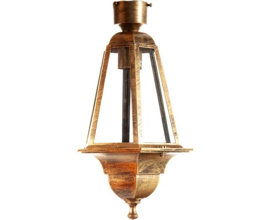 Садово-парковый светильник FERON 6203/PL6203 шестигранный на столб 100W E27 230V, черное золото 11139 – изображение 7