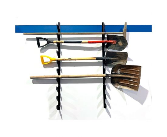 Держатель для инструментов и садового инвентаря ГеоПластБорд настенный, 118 см, цвет черный 64310N 