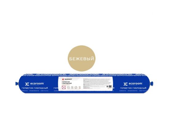 Герметик гибридный ECOROOM PS-16, бежевый, 600 мл E-Puгер-3690/беж 