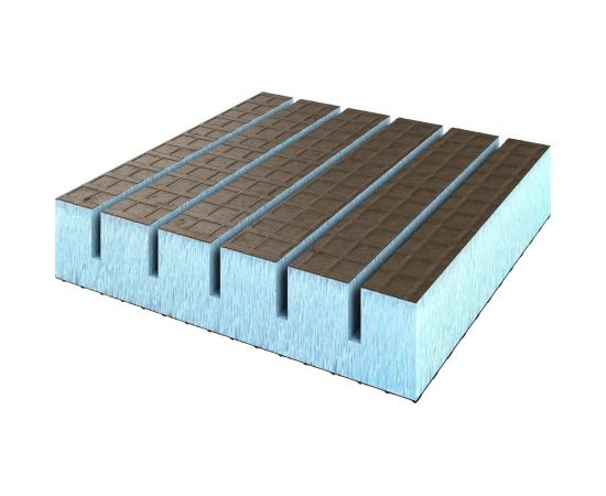 Теплоизоляционная панель Ruspanel XPS RPG Real продольный пропил, 2500x600x20 мм, армированная RPG3RL20#2/2500/LO 