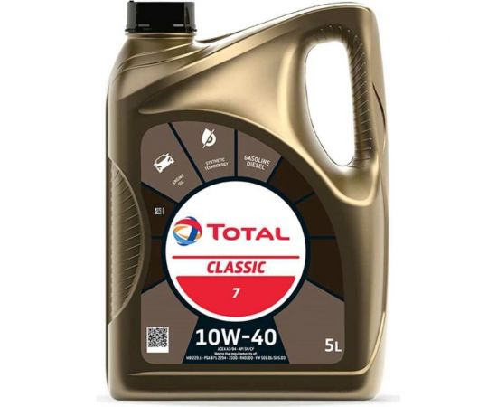 Масло для 4-х тактных двигателей TOTAL CLASSIC 7 10W40 5л 213691 