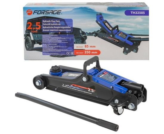 Подкатной гидравлический домкрат Forsage F-TH32505 2.5 т, h min 85 мм, h max 350 мм 52819 