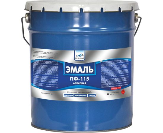 Эмаль Царицынские краски Alpha Color ПФ 115, кремовая, 10 кг 35463 