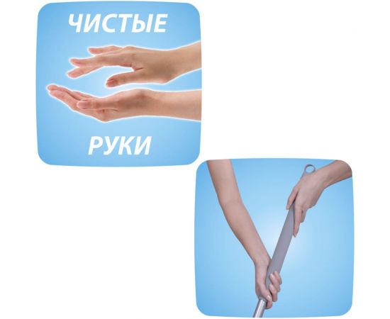 Набор для уборки: швабра + ведро с механизмом отжима Hausmann HM-JN-106 – изображение 11