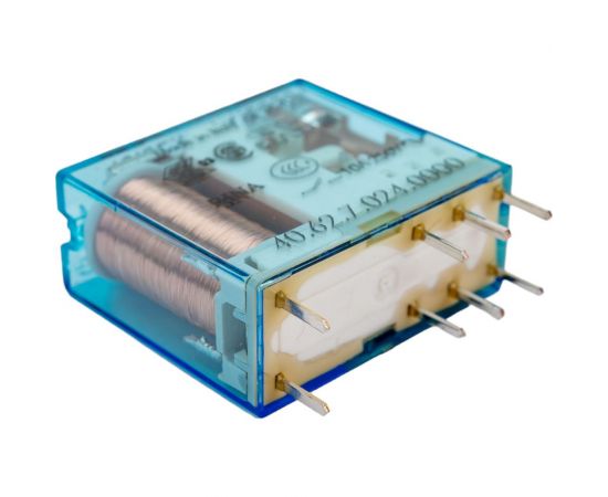 Миниатюрное реле Finder 2 перекидных контакта 10А, = 24В Чувст. пост. тока, AgNi, 406270240000 – изображение 2