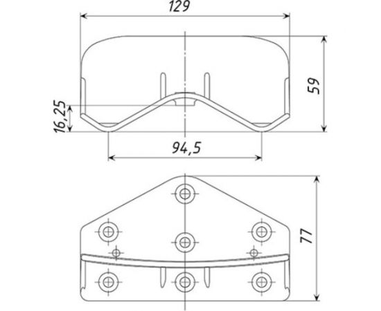 Снегозадержатель Татполимер TP Sigma (10 шт, прозрачный) 51872 – изображение 2