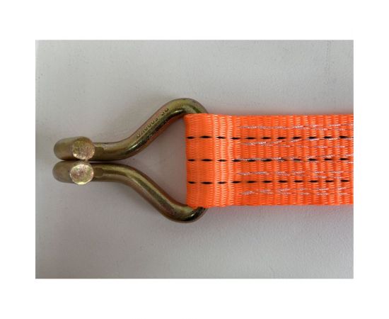 Стяжной ремень ООО Грузкомплект 5 т, 7.5 м, лента-крюк, без механизма СРЛК575 – изображение 2