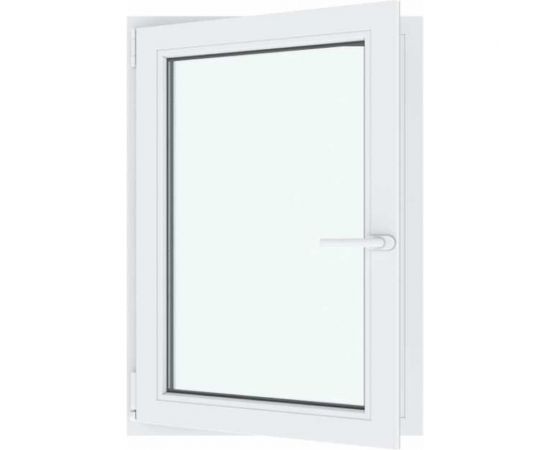 Окно ПВХ АМЕГА 800x600 мм, поворотно-откидное правое, однокамерный стеклопакет ПВХ_982 – изображение 2