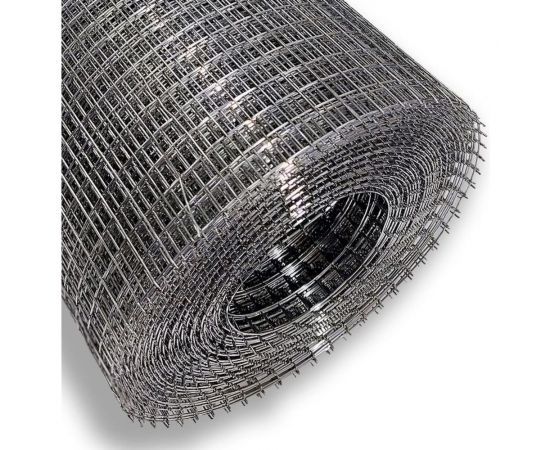 Сварная оцинкованная сетка КБР диаметр проволоки 1мм, ячейка 10x10мм, 1-15м KBR1010115ZNA – изображение 2