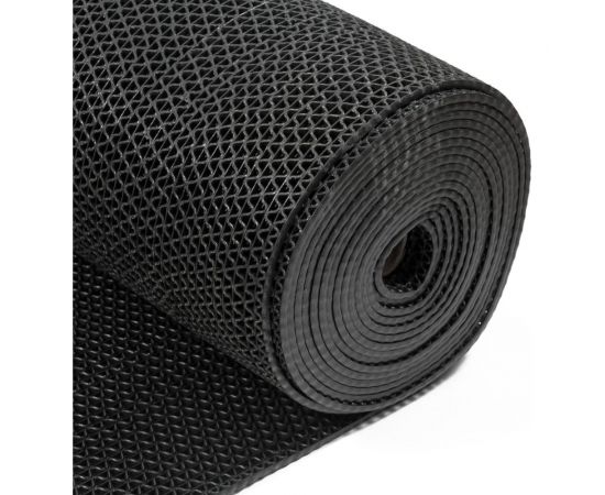 Коврик-дорожка SUNSTEP ПВХ, Zig-Zag, 8,5мм 0,9х12 м, черный 39-693 – изображение 2