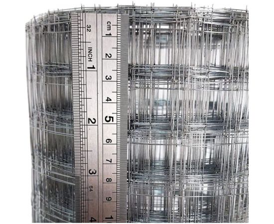 Сварная оцинкованная сетка КБР диаметр проволоки O 0.6 мм, ячейка 25x25 мм, 1-25 м KBR25250625ZNA – изображение 2