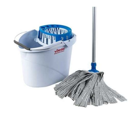 Ведро с системой отжима Vileda Professional 1531 Супер-Моп, голубой, арт.122705/102645/10662/122704/162137 – изображение 2