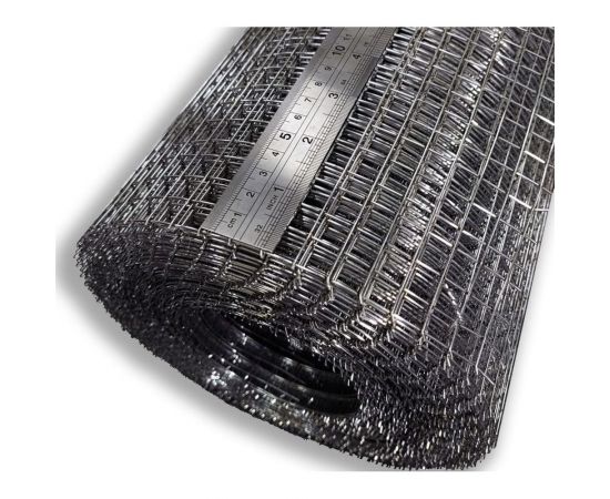 Сварная оцинкованная сетка КБР диаметр проволоки 1мм, ячейка 10x10мм, 1-15м KBR1010115ZNA – изображение 3