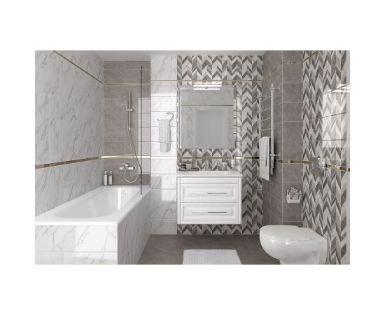 Керамическая настенная плитка LAPARET Venus бежевый узор, 20x40 см, 1.2 кв. м, 15 плиток в упаковке х9999279366 – изображение 3