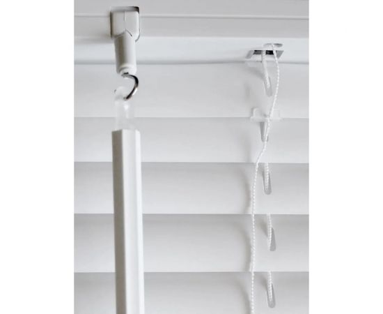 Горизонтальные жалюзи Эскар пластик, белый, 120х160 см 6120160 – изображение 3