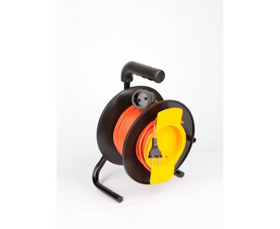 Удлинитель на катушке МПП УДЛИНИТЕЛЬ УС-1-50 1 розетка без заземления, ПВС 2х1,0, 50м 999000000001101 – изображение 3