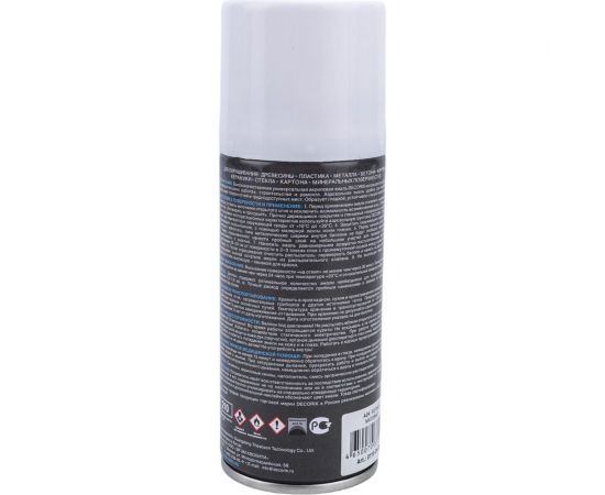 Аэрозольная акриловая эмаль Decorix (универсальная; белый; матовый; 210 мл) 0110-24 DX – изображение 4