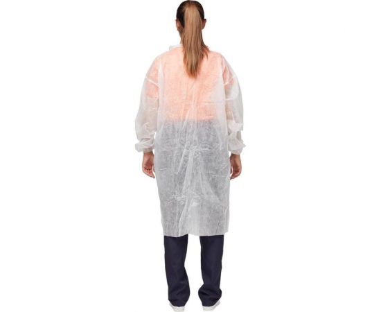 Одноразовый процедурный халат ООО Комус на кнопках, XL, 10 шт/уп 867493 – изображение 4