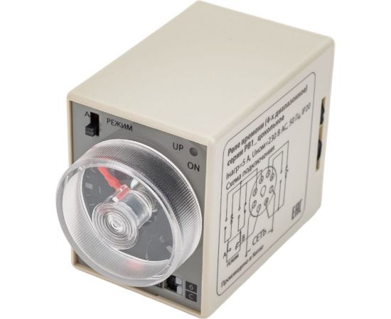 Реле времени TDM РВ1C-2реж-6сек/60мин-5А-220В-8Ц SQ1503-0008 – изображение 5