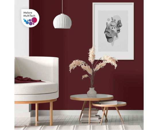 Краска MALARE для металлических заборов, матовый, вишнево-бордовый, 20 кг 2013932576008 – изображение 5