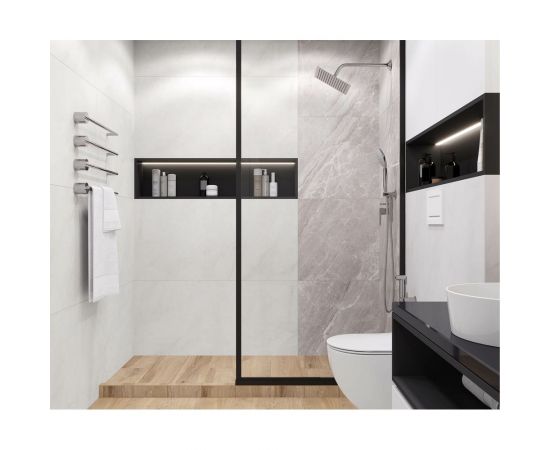 Керамогранит LAPARET horison blanco светло-серый, 60x120 см, матовый, карвинг 1.44 кв.м, 2 шт. в упаковке х9999294910 – изображение 5