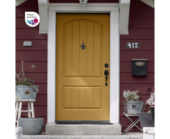 Краска MALARE для металлических заборов, матовый, вишнево-бордовый, 20 кг 2013932576008 – изображение 6