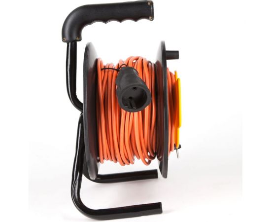 Удлинитель на катушке МПП УДЛИНИТЕЛЬ УС-1-50 1 розетка без заземления, ПВС 2х1,0, 50м 999000000001101 – изображение 6