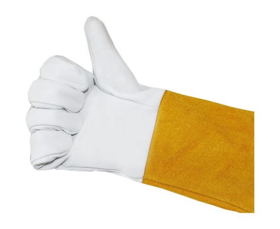 Спилковые пятипалые краги сварщика Optima ARGO HBD-015 – изображение 6