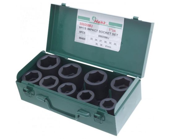 Набор ударных торцевых головок (22-41 мм; 1""; 9 шт.) Hans 88609MU 