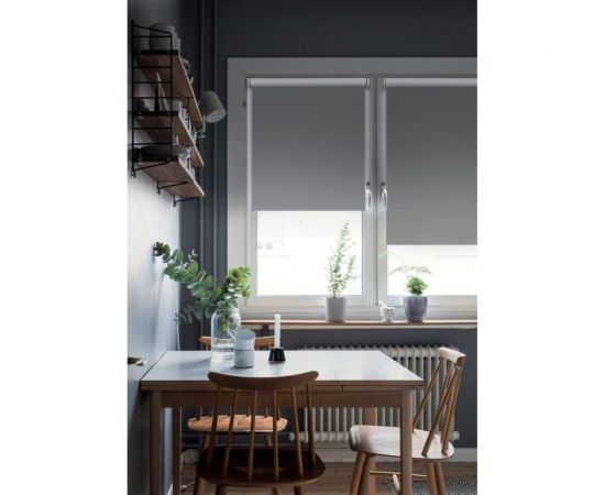 Рулонная штора Эскар Blackout, LUX цвет графит 62x170 см, арт. 81745062170 