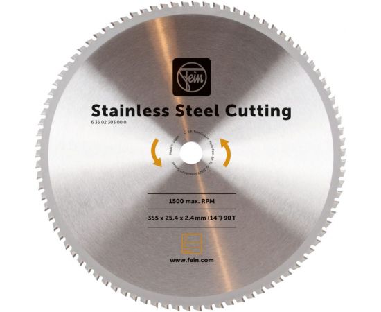 Пильное полотно для высококачественной стали 355 мм Fein 63502303000 