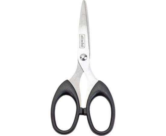 Ножницы с пластиковыми симметричными ручками Attache 140 мм, черный 1100223 