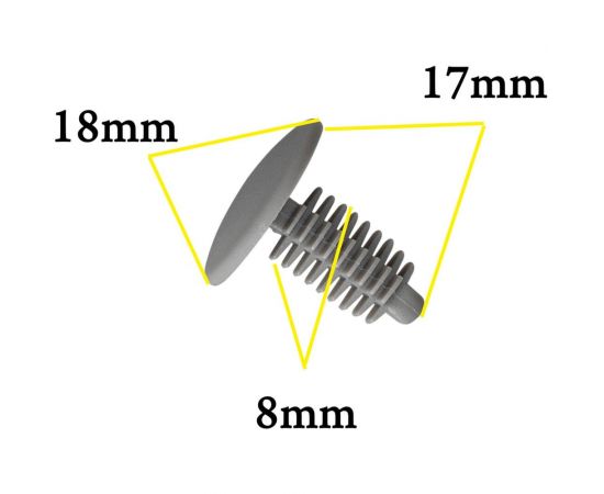 Автокрепеж для Chevrolet, Chrysler, Daewoo, Ford, GM, Opel 7539235200, 7539204010 КрепАвто 0319 