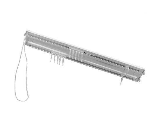 Алюминиевый двухполосный карниз Эскар Katal 2 с управлением в сборе, 2.5 м 242420250 