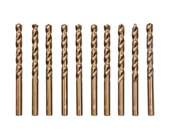 Сверло по металлу Р6М5К5/М35 (10 шт; 0.5 мм; ц/х; вышлифованное Класс А1) WOLFSTAR dc00203 