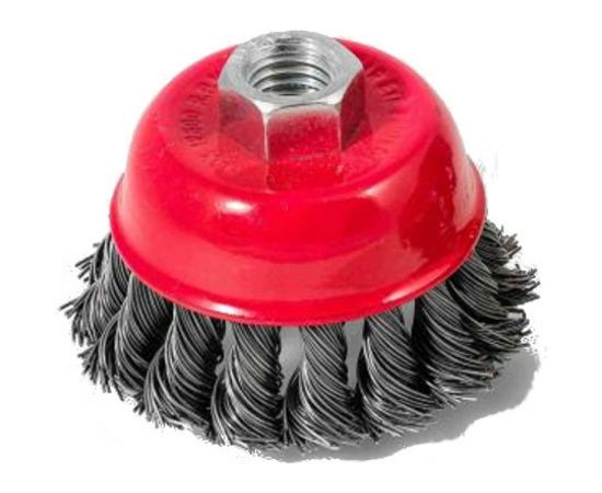 Щётка-крацовка с крученым ворсом (65 мм; M14; жесткая) для УШМ Orientcraft OCCBAKAG165212 